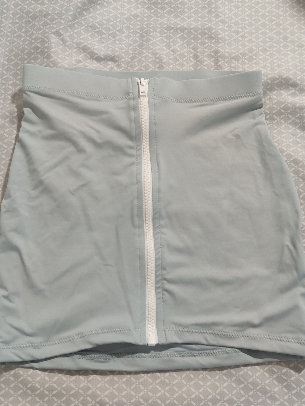 SKIMS Pacific Sporty Zipper Swim Mini Skirt